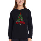 Camiseta De Manga Larga Word Art Para Ni&ntilde;a - Have Yourself A Merry Little Christmas - Negro
