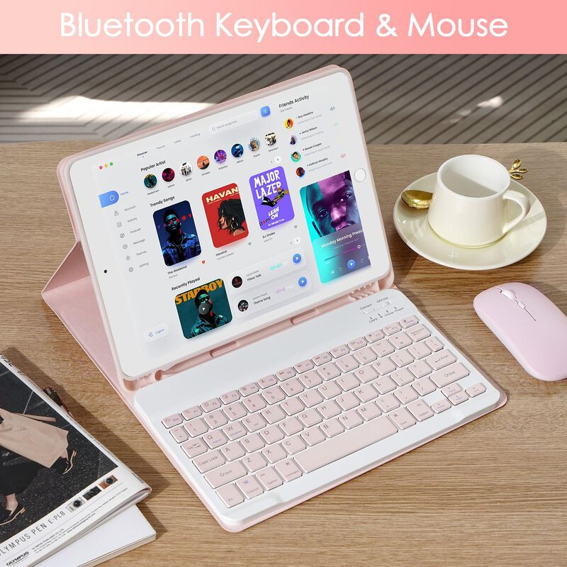 Funda De Teclado Nyee Para Ipad 9, 8, 7 &ordf; Gener... image number null