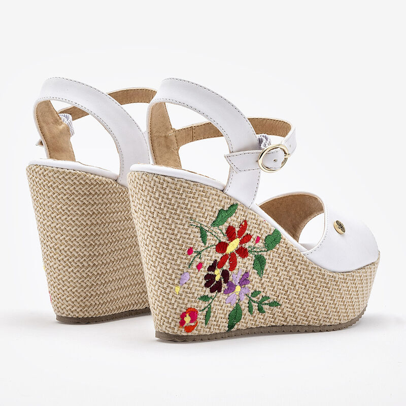 Mora Tierra Sandalia Para Mujer Blanco Cod 1324... image number null
