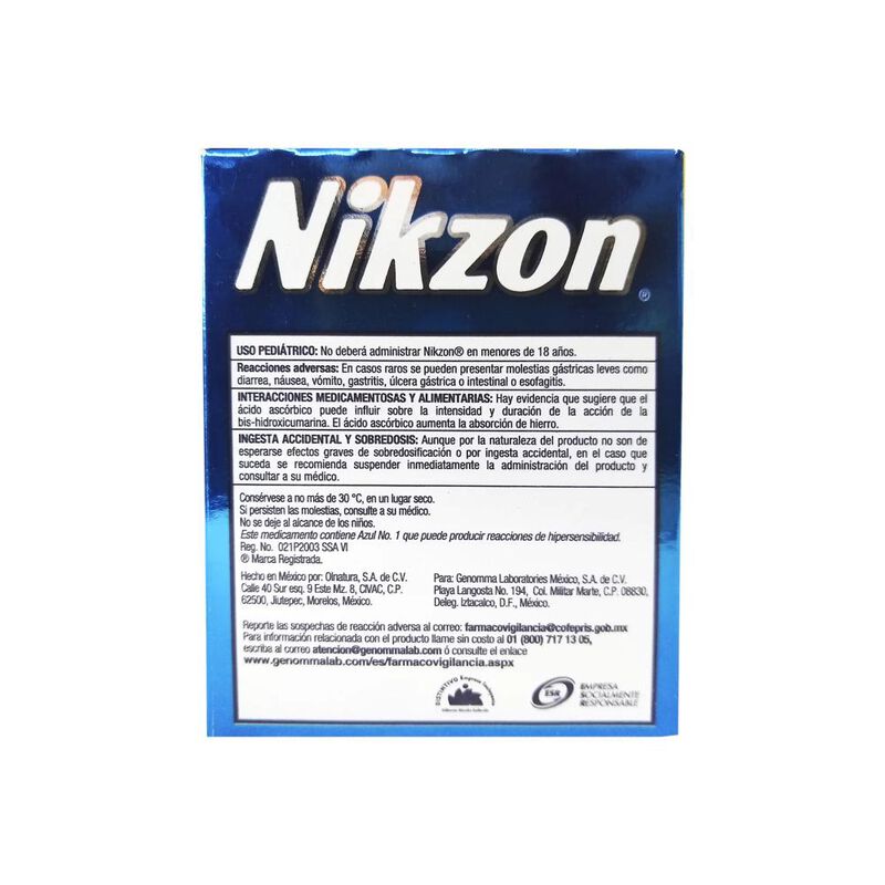 Nikzon 40/8.3/20 Mg 40 Tableta(s) image number null