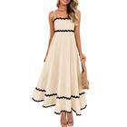Vestido Midi Zesica Albaricoque - Talla Grande