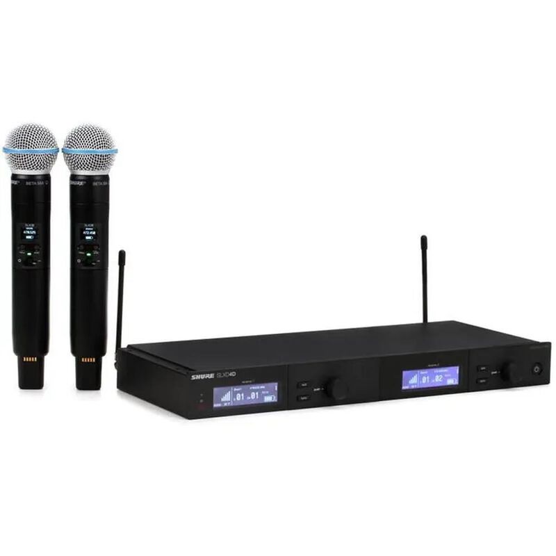 Shure SLXD24D-B58 Sistema Inal&aacute;mbrico Doble Mic... image number null