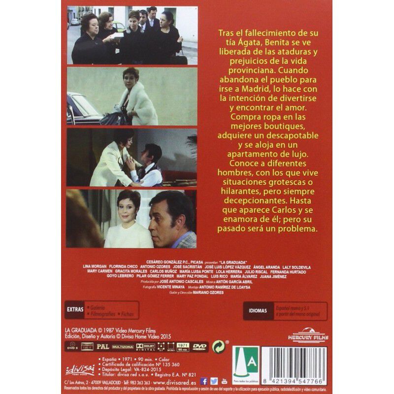 La Graduada [DVD] (1971) image number null