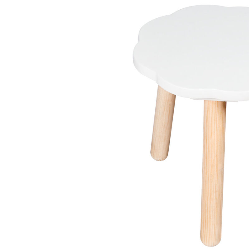 Banquito de Madera para Ni&ntilde;os- Nube - Blanco image number null