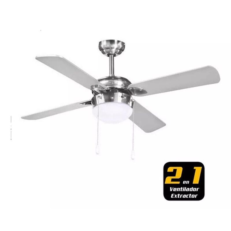 Ventilador de Techo Adir Satina con Lámpara image number null
