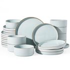 Set de Vajilla Famiware 24 Piezas Azul Gres Piedra para 8 Personas