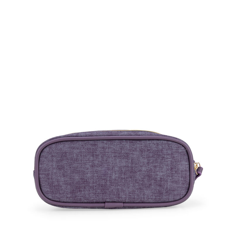 Cosmetiquera Mediana Cierre Doble Color Morado image number null