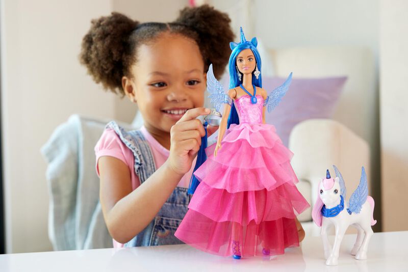 Unicornio De Juguete Barbie, 65 Aniversario, Co... image number null