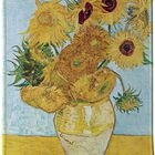 Alfombrilla De Rat&oacute;n Vivipow 24x20 cm Arte Girasoles De Van Gogh