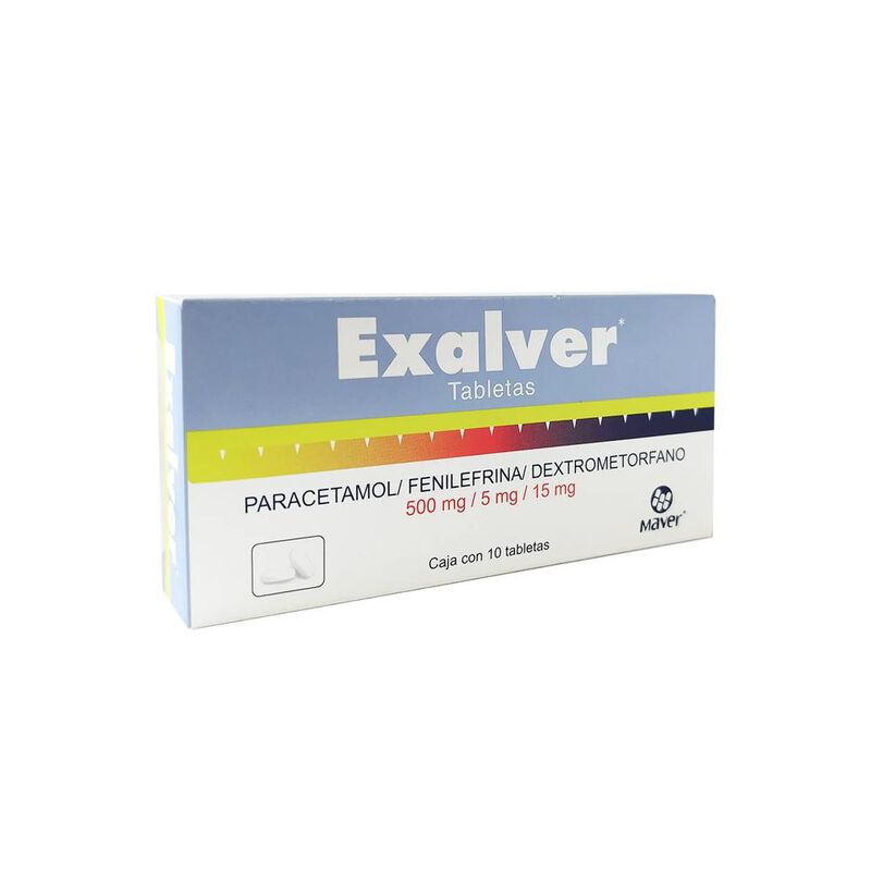 Exalver 500 Mg/ 5mg/ 15 Mg 10 Tableta(s) image number null