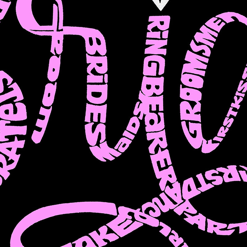 Camiseta Word Art Para Mujer - Novia- Rosa image number null