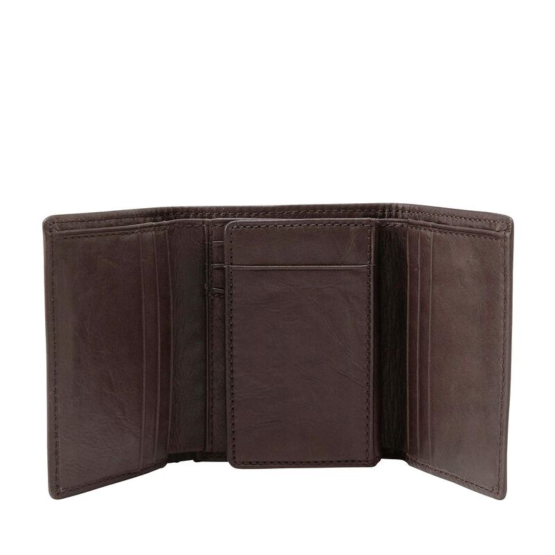 Billetera Fossil Ingram De Piel Con Triple Plie... image number null