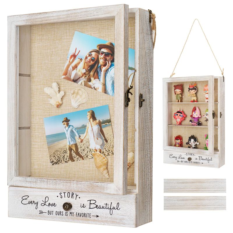 Caja De Exhibici&oacute;n Tipo Sombra Aw 28 &times; 36 cm Bl... image number null