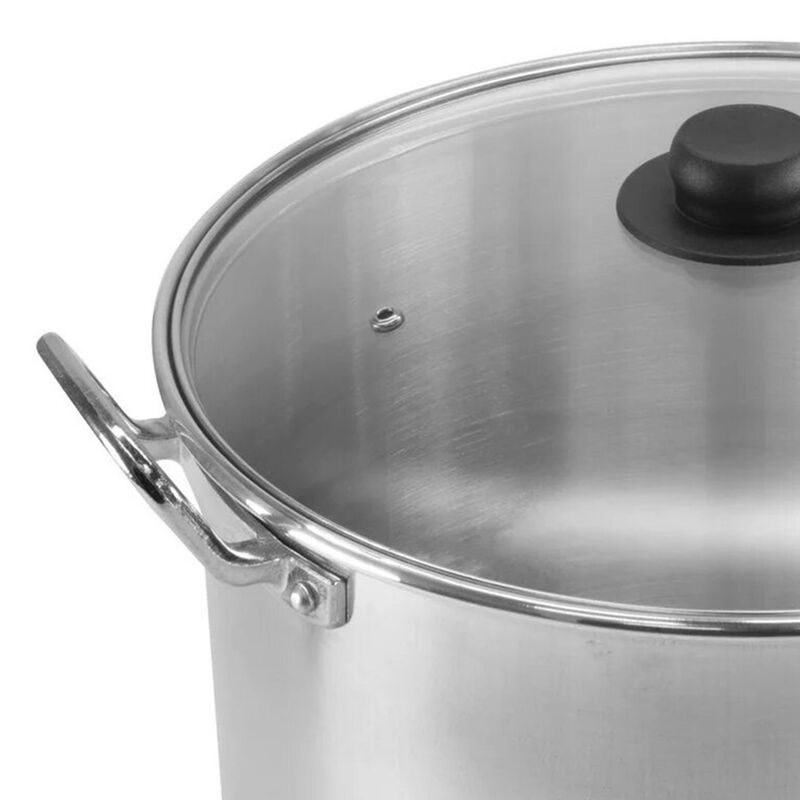 Olla Recta 28cm Mod: O2830 Con Tapa de Cristal image number null