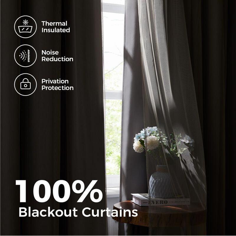 Cortina Swandream 213 cm Gris Blackout Doble Ca... image number null
