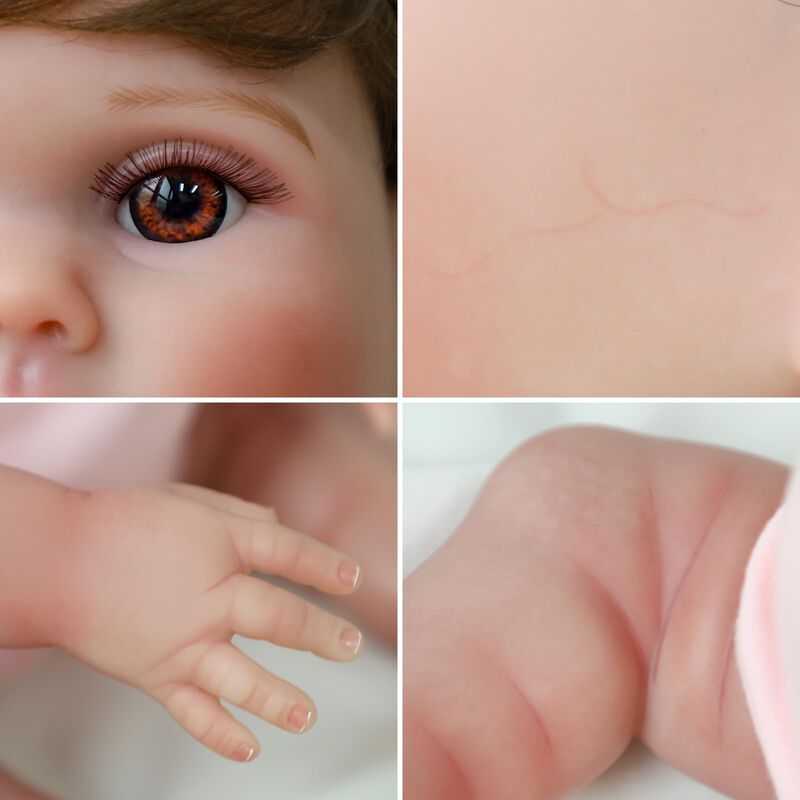 Mu&ntilde;eca Reborn Scom Lifelike Lucy De 45 Cm Con R... image number null