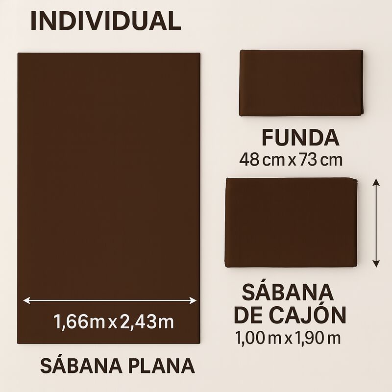 Juego de S&aacute;banas Individual 100% Algod&oacute;n Premiu... image number null