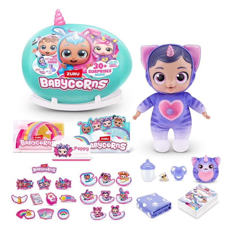 Mu&ntilde;eca Interactiva Babycorns Series 1, Gatito G... image number null