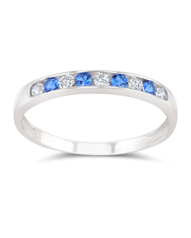 Churumbela De Oro Blanco 14k Con Zirconias Blan... image number null