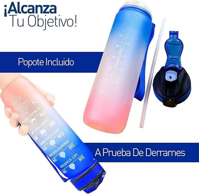 Botellas de Agua Motivacional Bluelander image number null