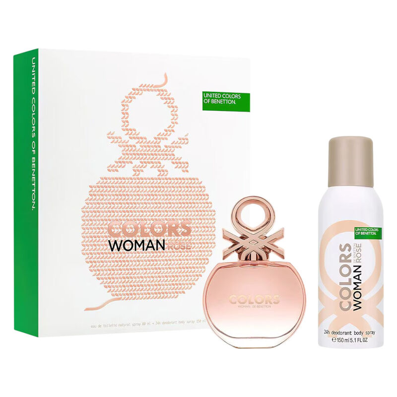 Set Benetton Colors Rose 2pzs 80ml Edt Spray7de... image number null