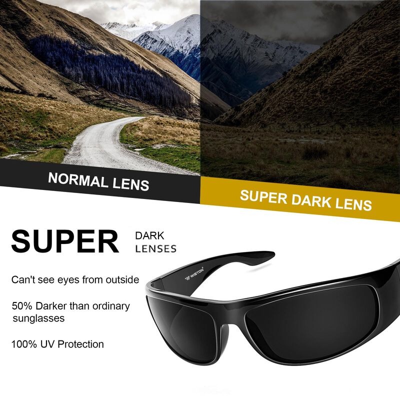 Gafas De Sol Wiston Super Dark Wrap Around Uv40... image number null