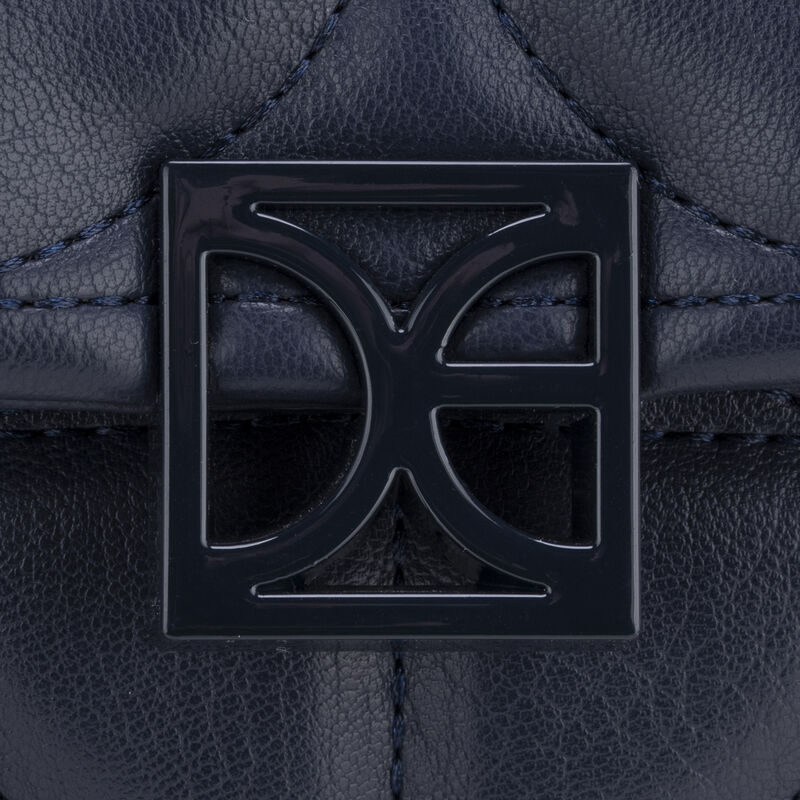 Bolsa Satchel Mediana Con Mascada Color Azul Ma... image number null