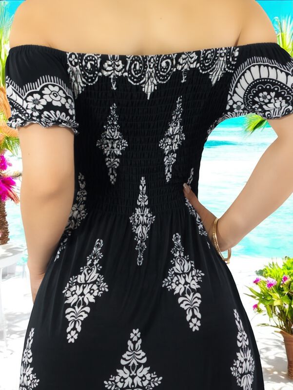 Vestido Maxi Casual Mujer Largo C&oacute;modo VES-1024... image number null