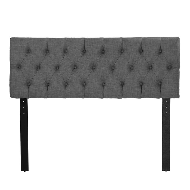 Cabecera Matrimonial Trinity Arlo Gris Oscuro image number null