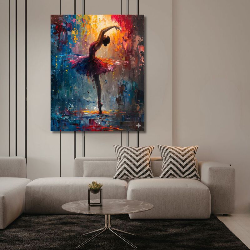 Cuadro Decorativo Impreso 70x100cm Danza Colori... image number null