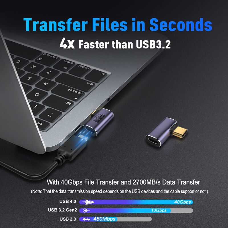 Adaptador Usb C De 90 Grados Vcom Para Transfer... image number null