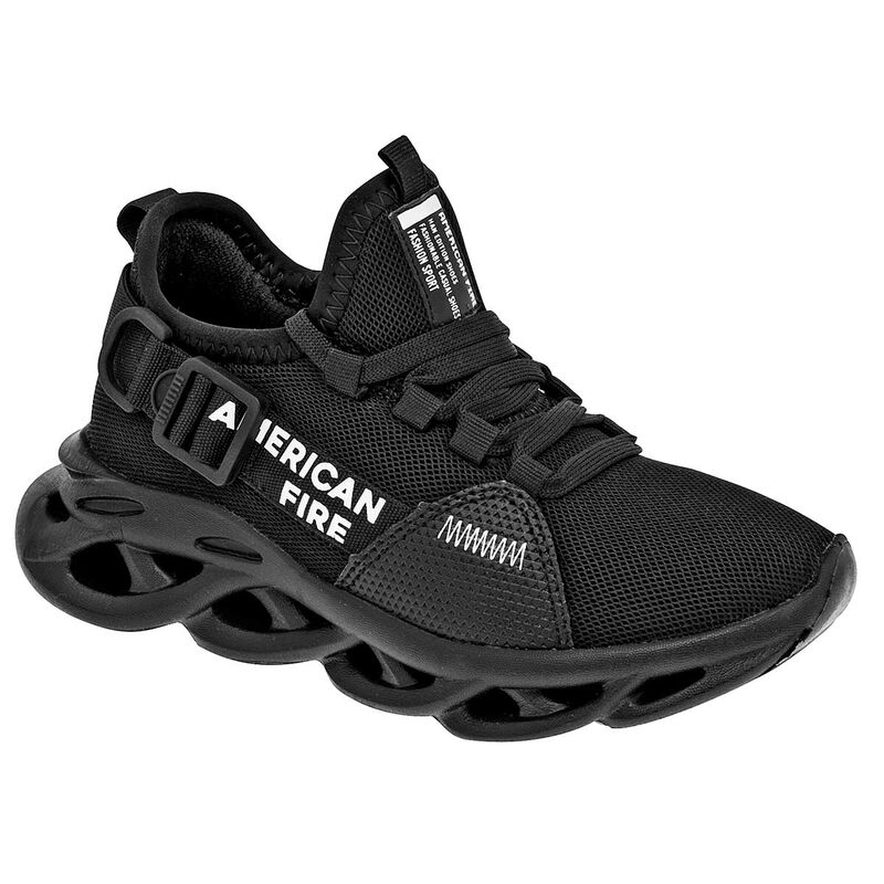 American Fire Tenis deportivo para hombre negro image number null