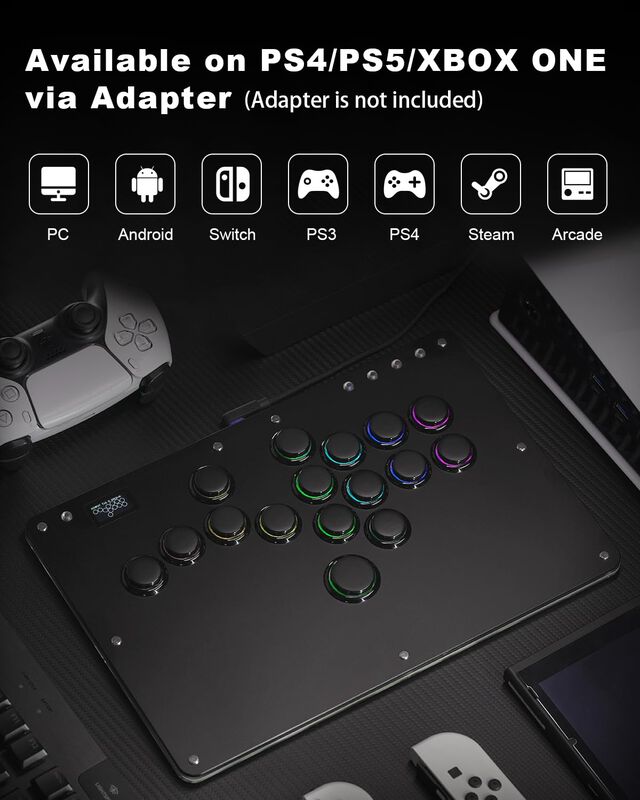 Controlador Arcade Stick Haute42 R16 Sin Palanc... image number null