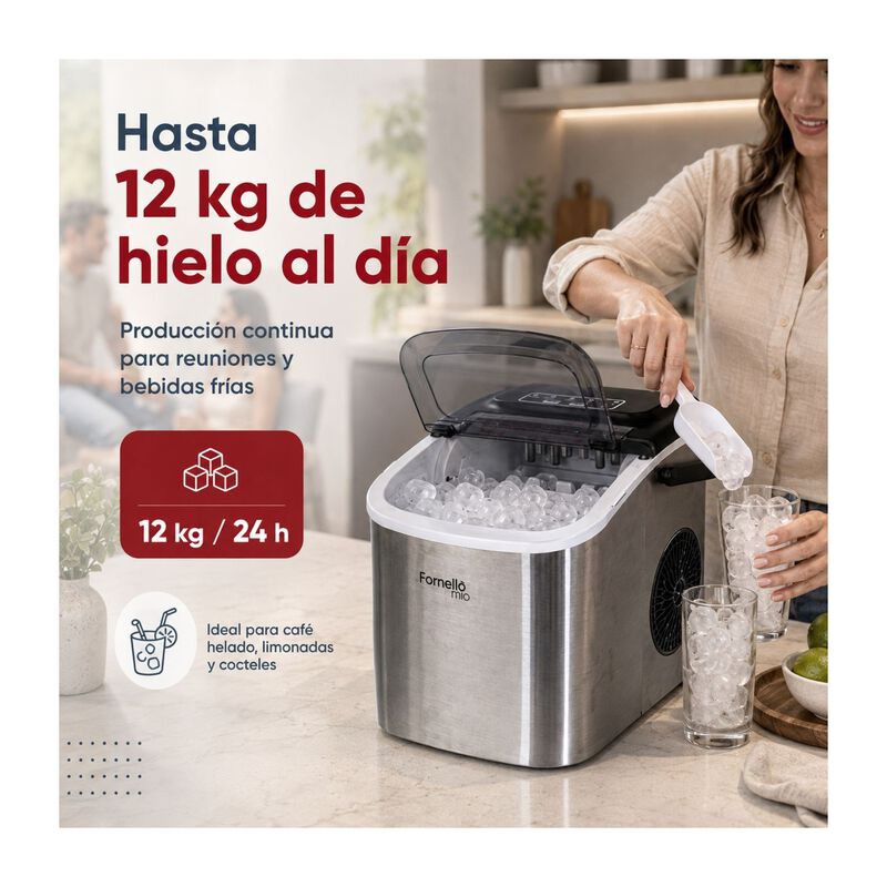 M&aacute;quina Hielo Bala 12kg/d&iacute;a Port&aacute;til Electrica ... image number null