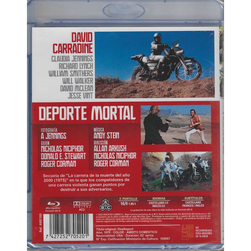 Deporte Mortal [blu-ray] (1978) Deathsport image number null