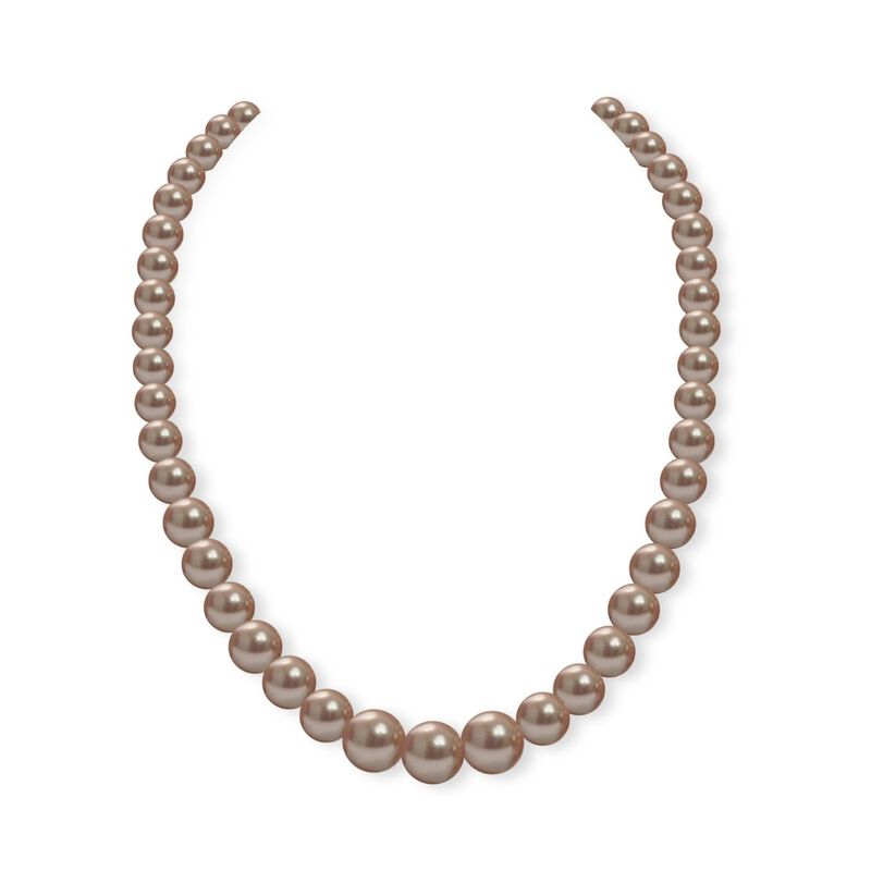 Collar y Aretes Perlas de cristal creciente con... image number null