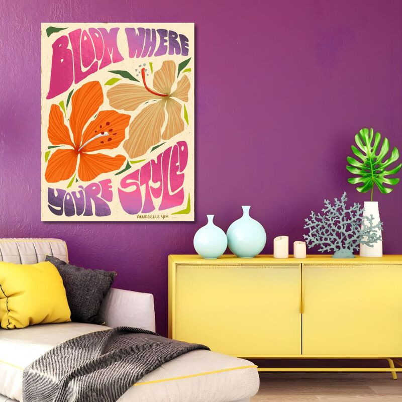 Cuadro Decorativo Impreso 20x30cm Bloom Where Y... image number null
