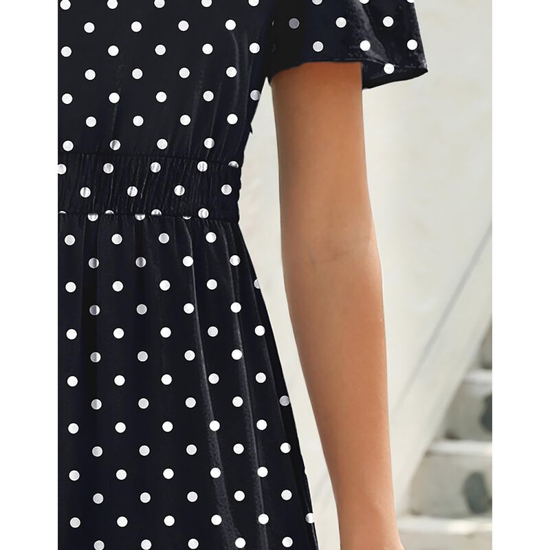 Vestido Zattcas Maxi Floral Manga Corta con Lun... image number null