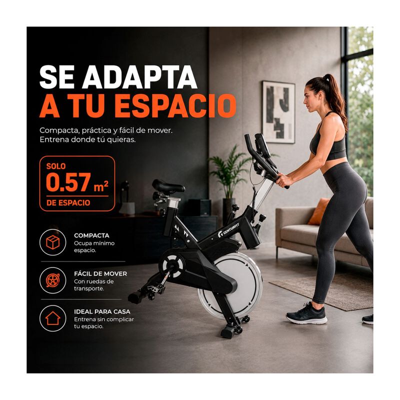 Bicicleta Spinning 15kg Gym Fija Centurfit Hoga... image number null
