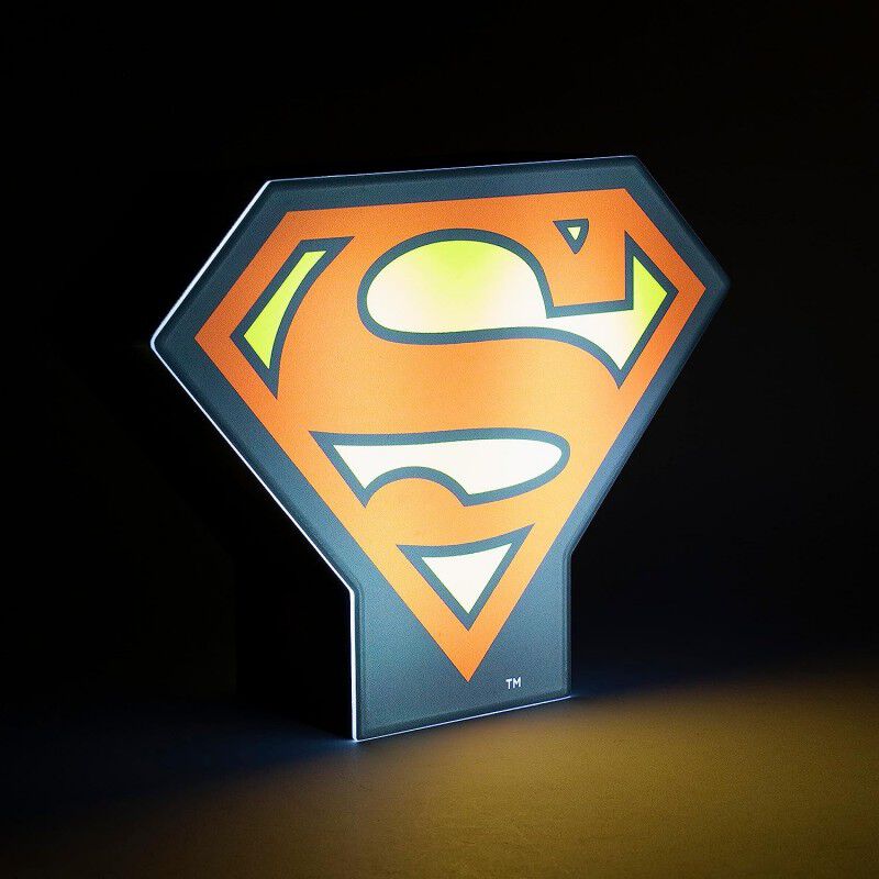 L&aacute;mpara con logo de Superman (DC) image number null