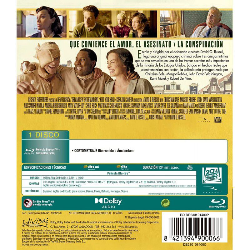 Amsterdam (Blu-ray) [Blu-ray] image number null