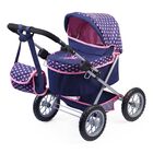 Cochecito De Beb&eacute; Con Dise&ntilde;o De Bayer, Moderno, Azul/rosa, Para Mu&ntilde;ecas De Hasta 46 Cm