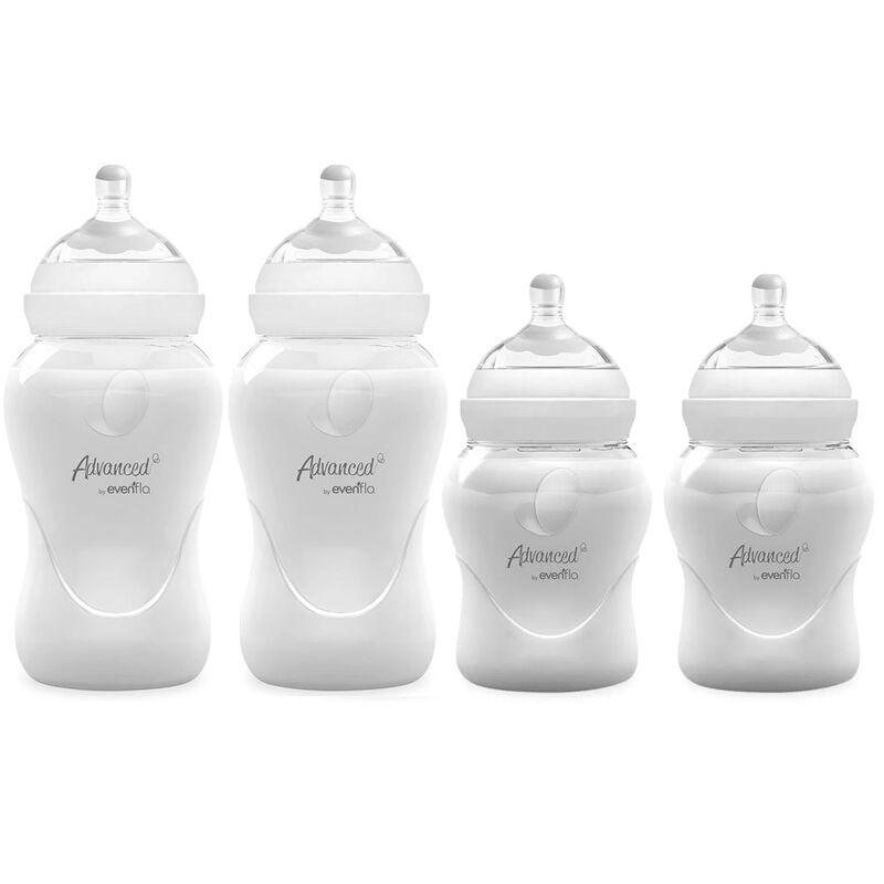Set Biber&oacute;n Cuello Ancho Advanced Evenflo 4pz image number null