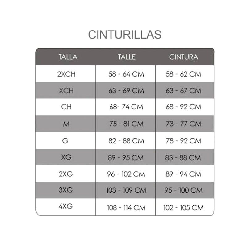 Cinturilla Moldeadora De Látex Natural Negra G image number null