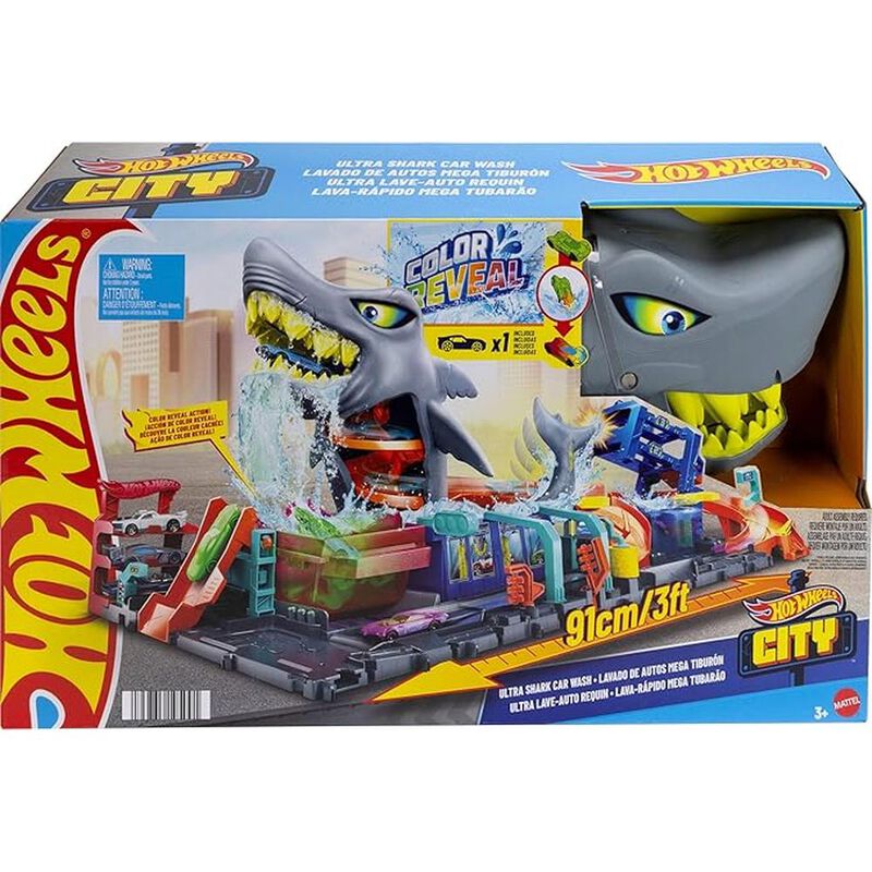 Hot Wheels City Pista de Juguete, Lavado de Aut... image number null
