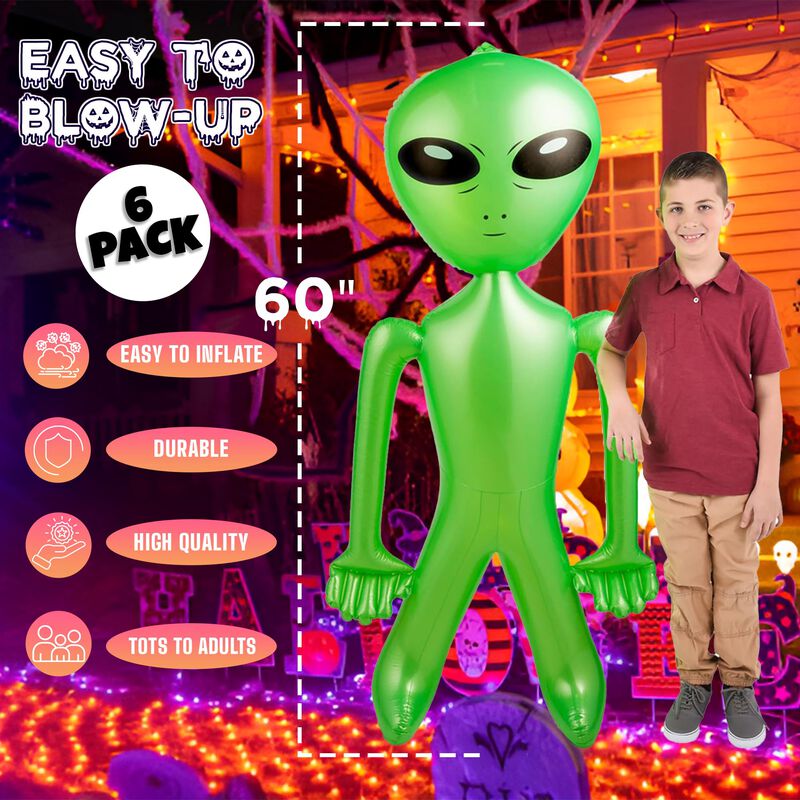 Bedwina Alien&iacute;gena Inflable 150 cm Pack De 2 Gi... image number null