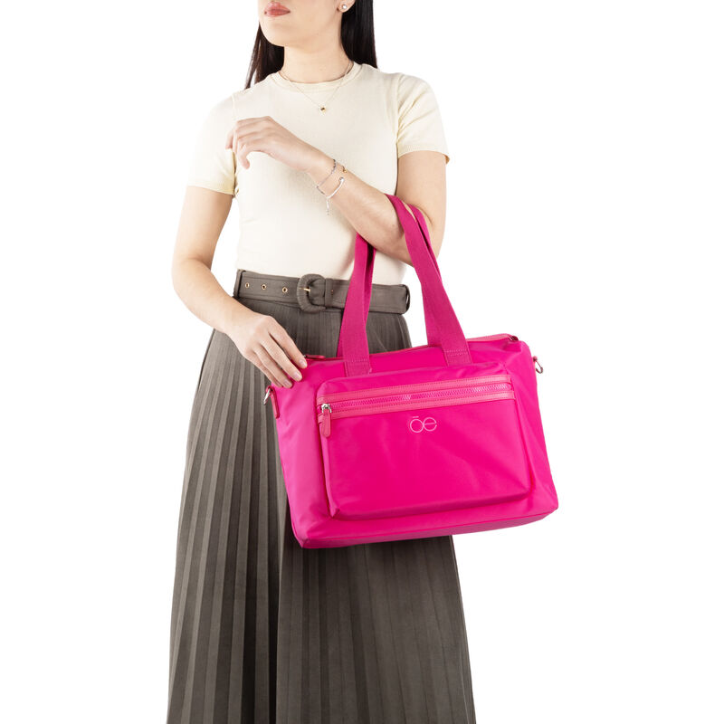 Bolsa Porta Laptop 14 Plg Textil Color Magenta image number null