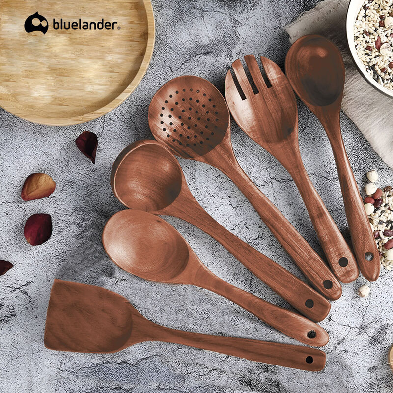 Juego de Cucharas Para Cocinar Bluelander image number null