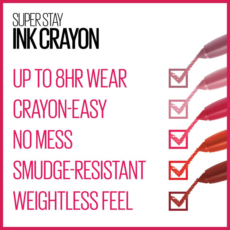L&aacute;piz Labial Maybelline Super Stay Ink Crayon O... image number null