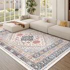 Alfombra Zesthome 152x244 cm Geom&eacute;trica Rosa/azul/roja